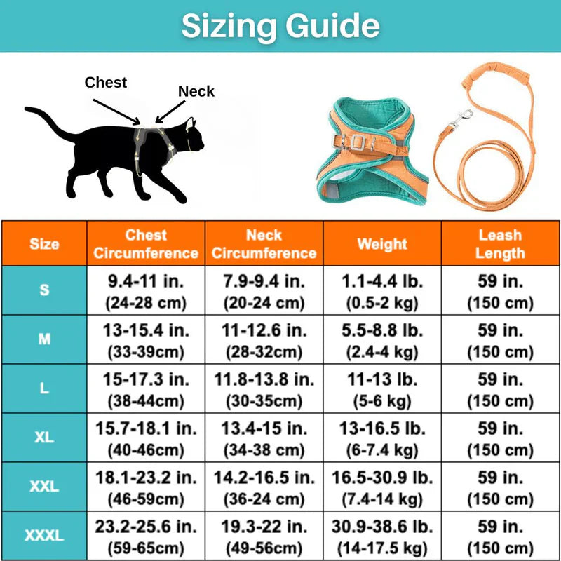 Cute cat harness in premium soft quality