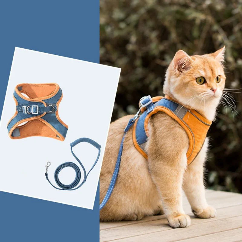 Cute cat harness in premium soft quality