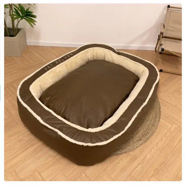 Dog bed with high edge - Comfortable pet bed for dogs in a modern design