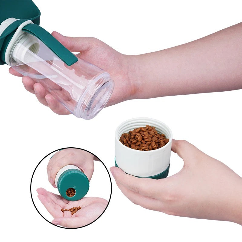 Premium drinking & snack bottle for dog