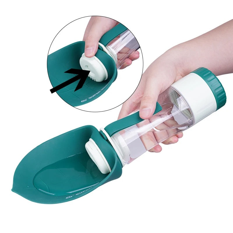 Premium drinking & snack bottle for dog