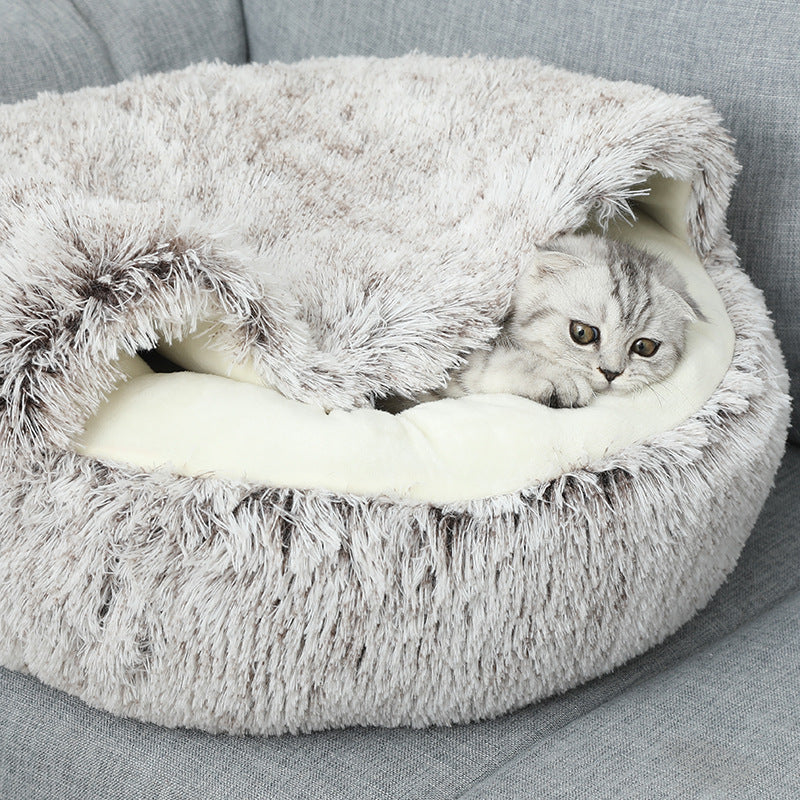 2-in-1 premium cat cuddle cave