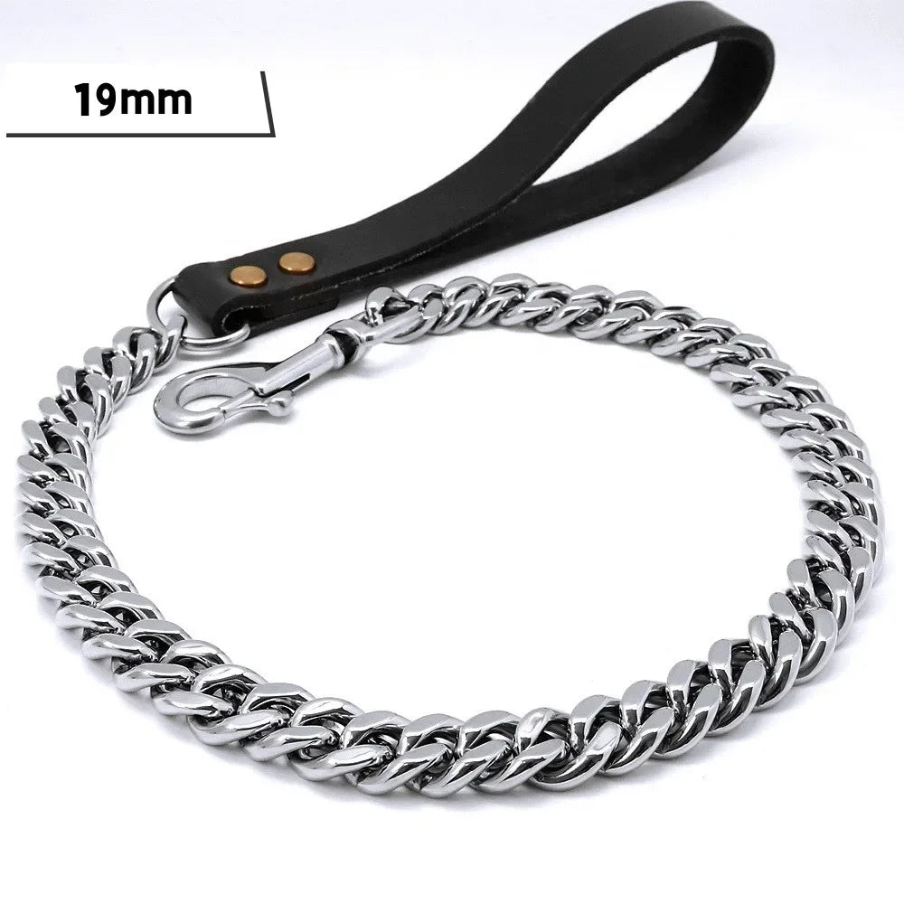 Dog Lead made of Titanium Steel - suitable for 19mm (Cuba V2) or 32mm thick "Toronto"