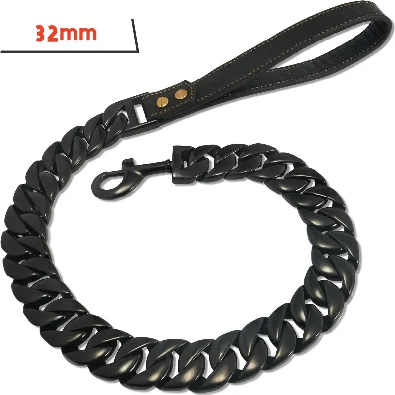 Dog Lead made of Titanium Steel - suitable for 19mm (Cuba V2) or 32mm thick "Toronto"