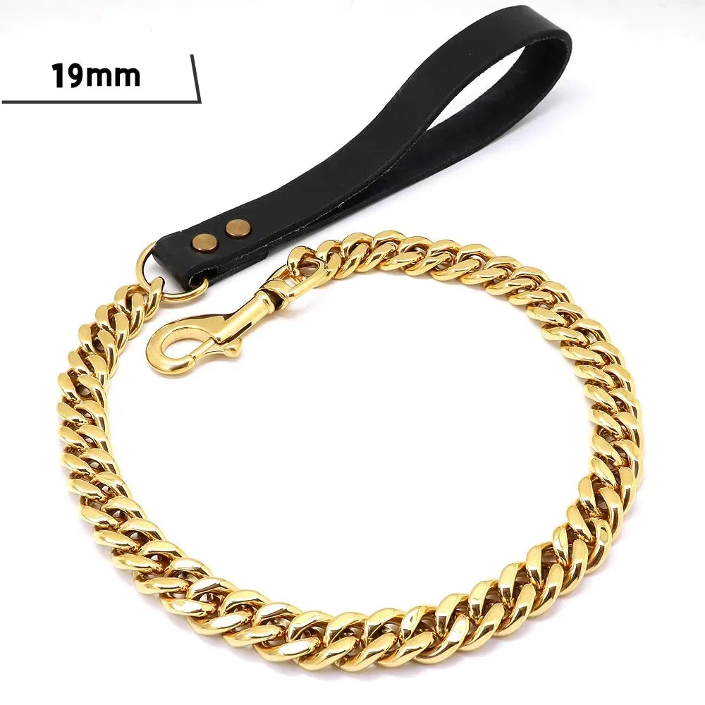 Dog Lead made of Titanium Steel - suitable for 19mm (Cuba V2) or 32mm thick "Toronto"