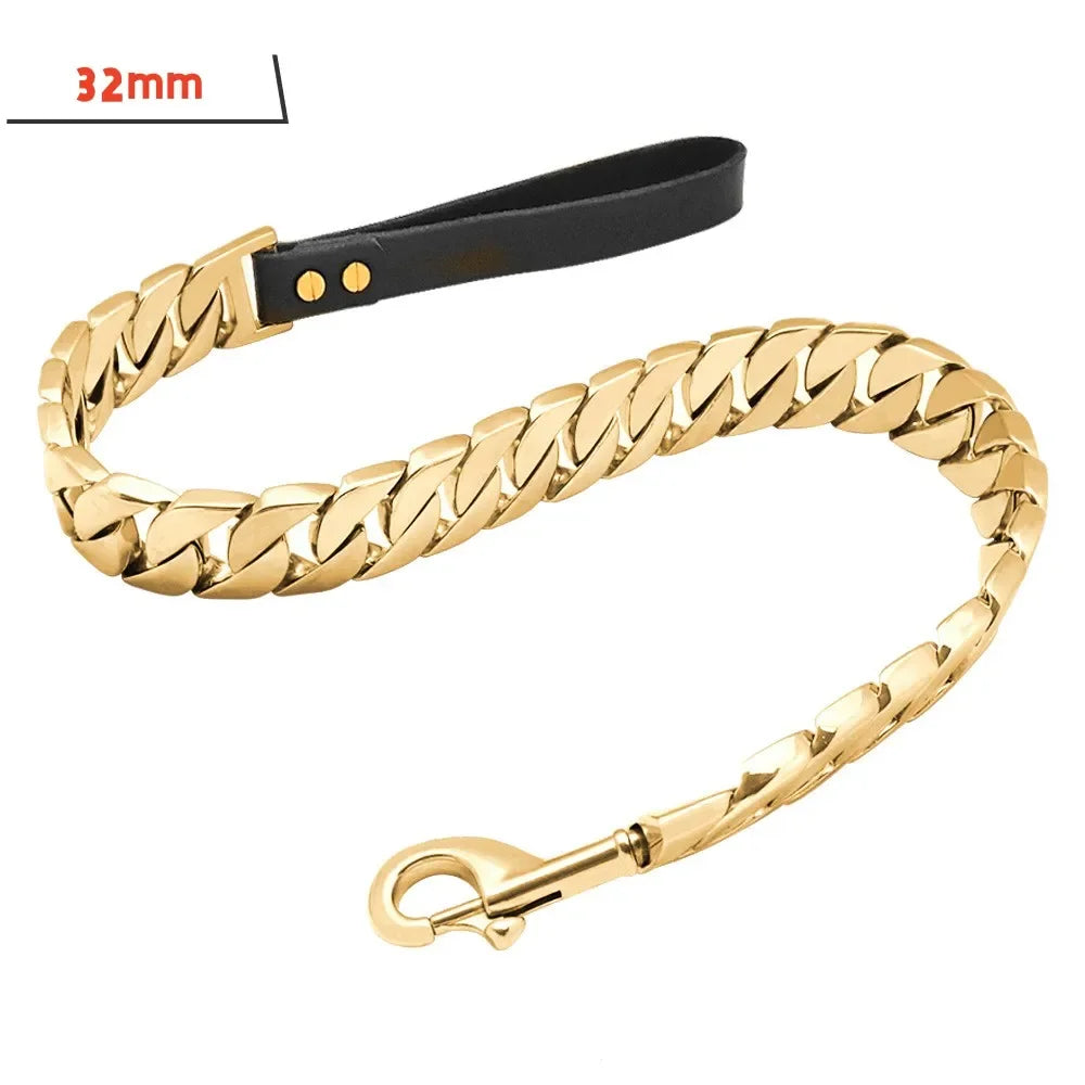 Dog Lead made of Titanium Steel - suitable for 19mm (Cuba V2) or 32mm thick "Toronto"