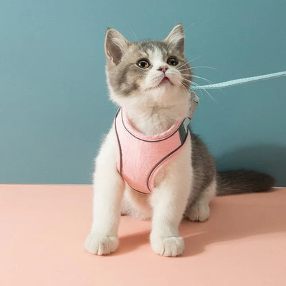 Cute cat harness in premium soft quality