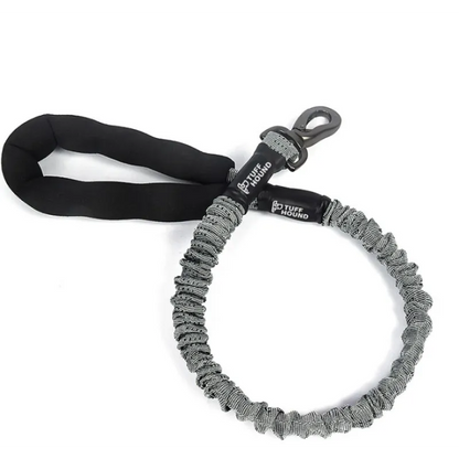 Shock-absorbing dog leash for large dogs