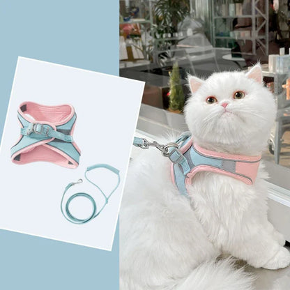 Cute cat harness in premium soft quality