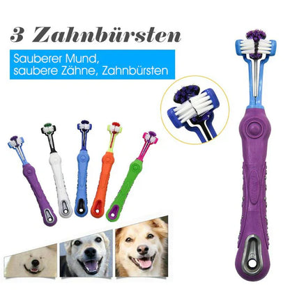 3-head dog toothbrush – Effective cleaning for healthy teeth