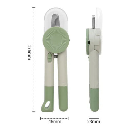 Claw clippers for dogs and cats with safety cap and non-slip handle