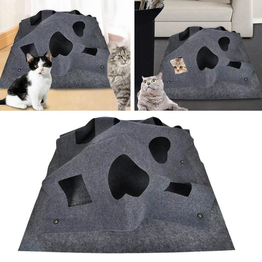 Creative Play and hiding Mat for Cats