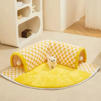 Premium Cat Tunnel play Bed ‘Kitty’ 2in1