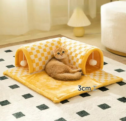 Premium Cat Tunnel play Bed ‘Kitty’ 2in1