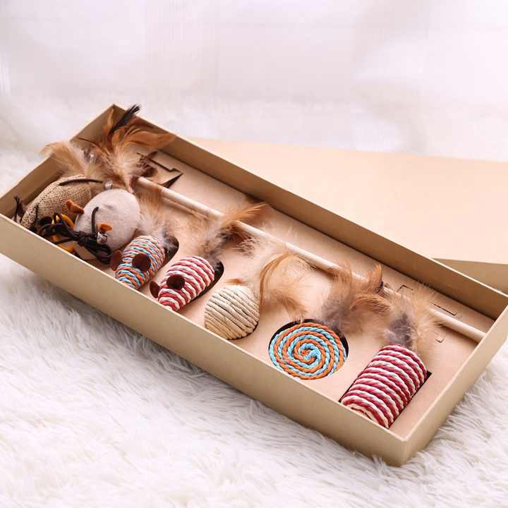 Handmade 7-Piece premium Cat play Set