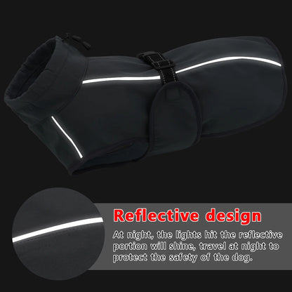 Waterproof raincoat for dogs, including suitability for dog harnesses "Storm Protection+"