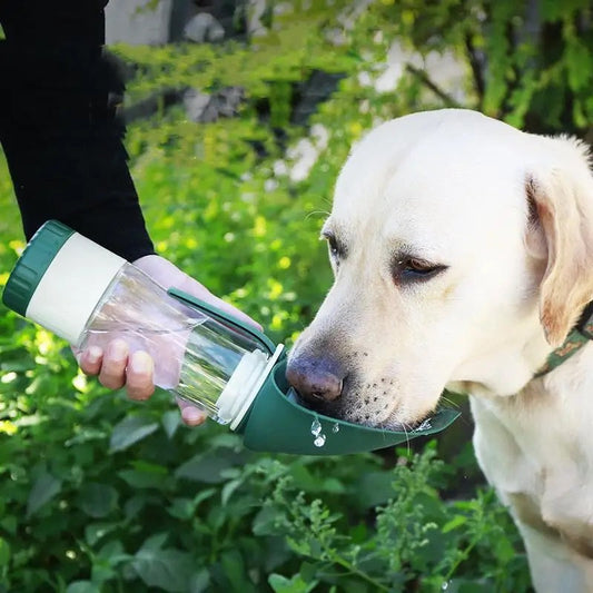 Premium drinking & snack bottle for dog