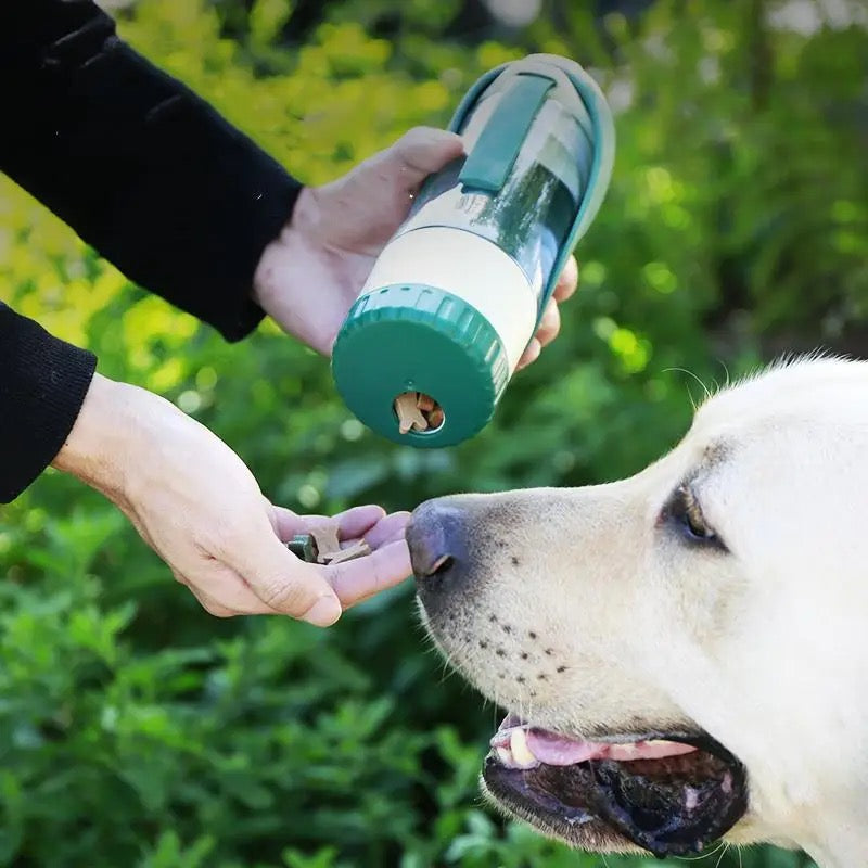 Premium drinking & snack bottle for dog