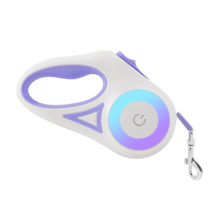 New LED retractable leash 3M or 5M for pets, reinforced version