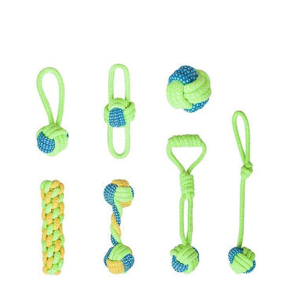 Bite tug rope ball