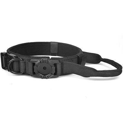 Tactical dog collar, suitable for Apple AirTag tracking device