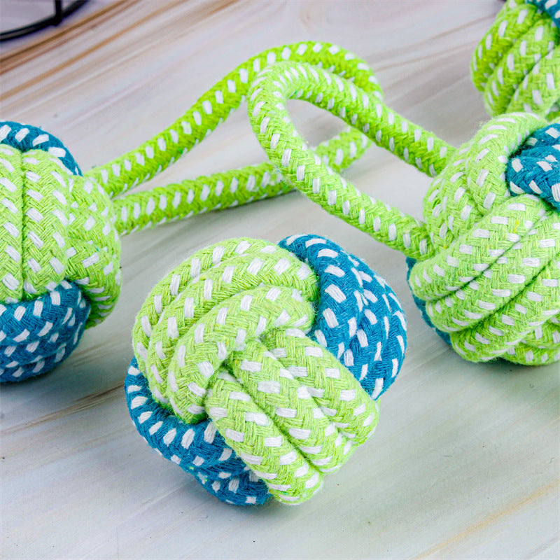 Bite tug rope ball