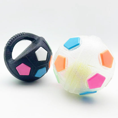 Robust toy ball for relieving stress in dogs