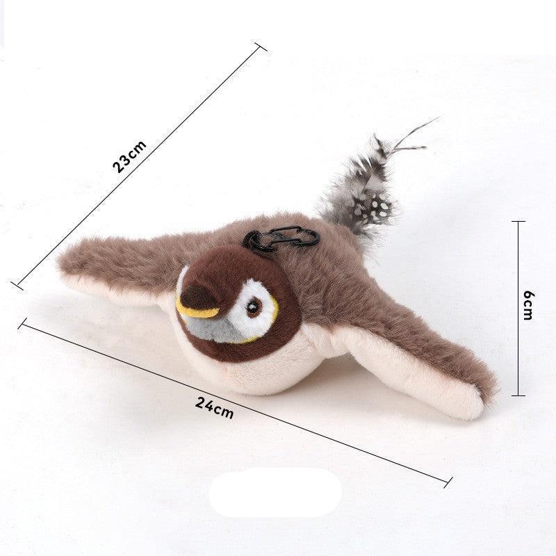 Fluttering bird cat toy
