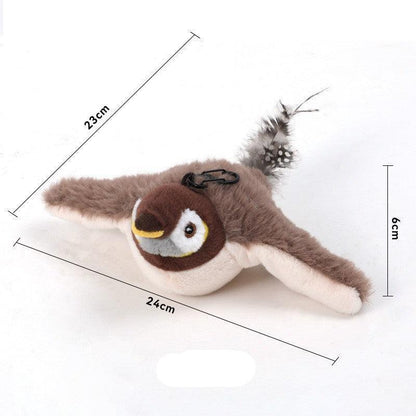 Fluttering bird cat toy
