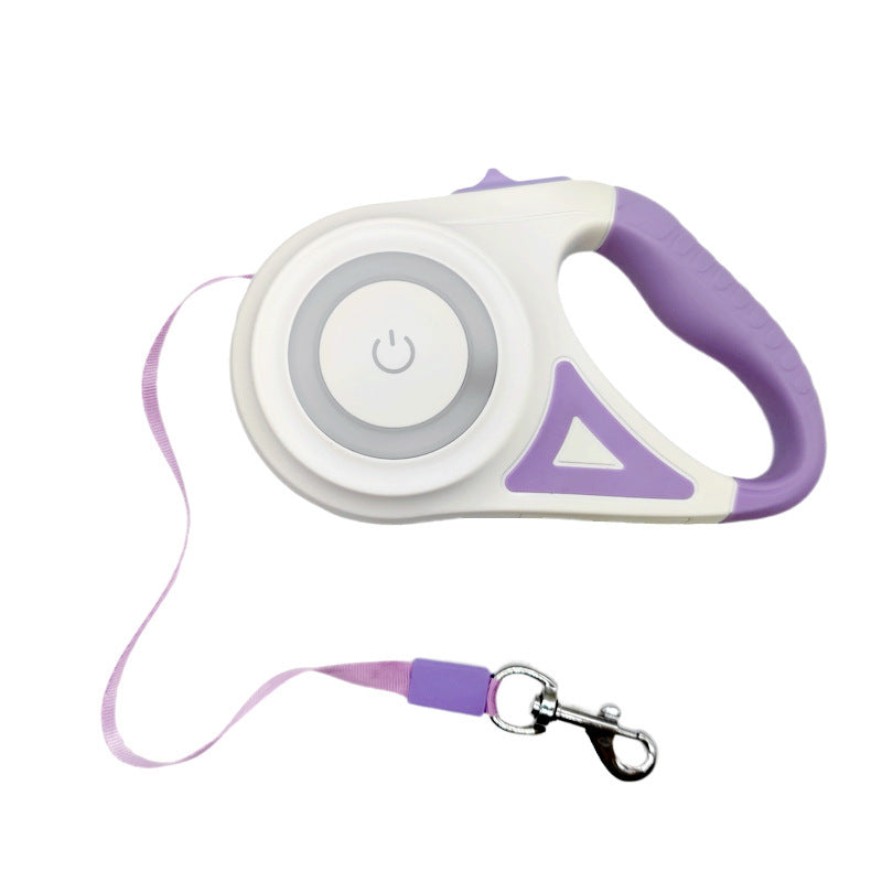 New LED retractable leash 3M or 5M for pets, reinforced version