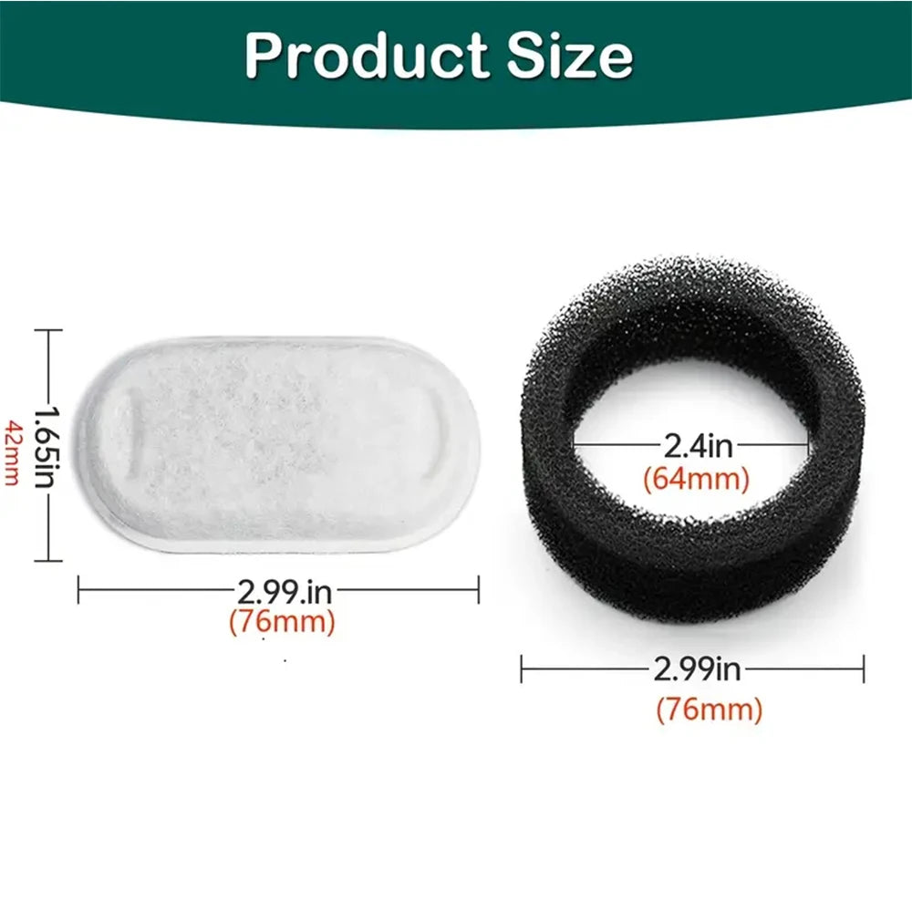 Cat Water Fountain Filters with Activated Carbon 10/20/30pcs