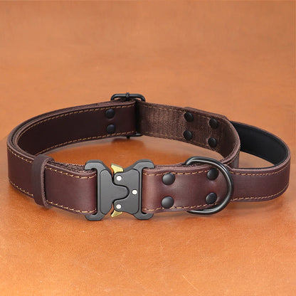 Premium Soft Real Leather Dog Collar