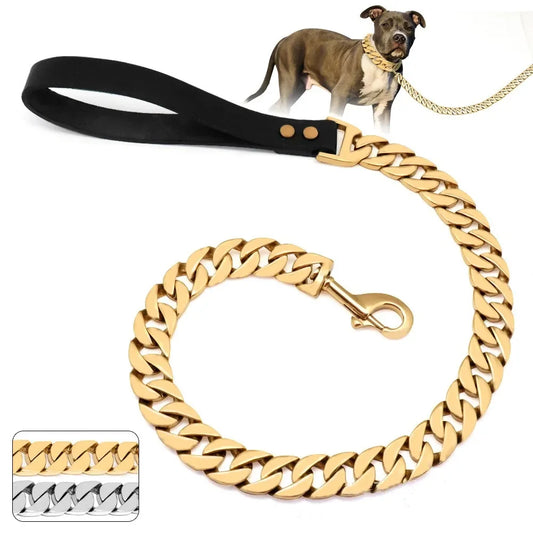 Dog Lead made of Titanium Steel - suitable for 19mm (Cuba V2) or 32mm thick "Toronto"