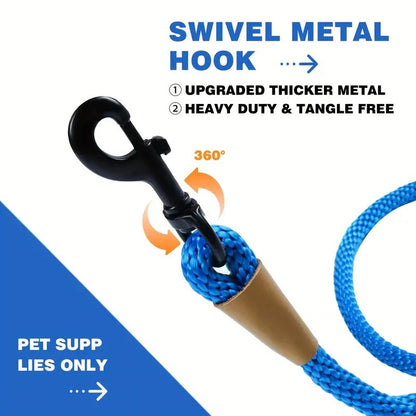 Dog leash made from durable nylon rope for safe handling
