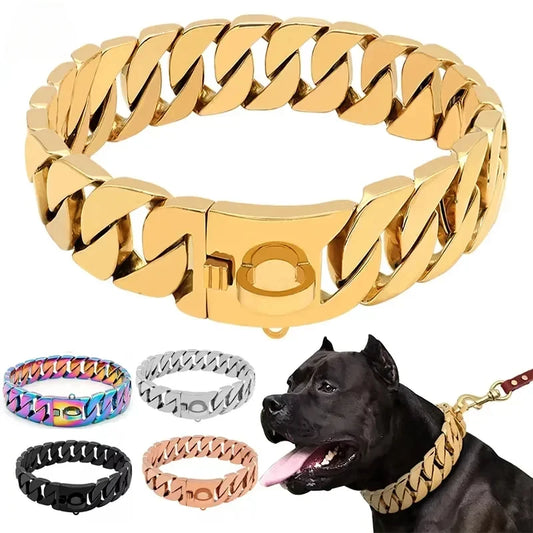 Dog necklace made of titanium steel 32mm thick "Toronto"