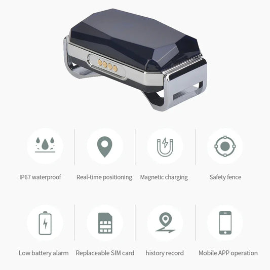 Genuine GPS tracker for pets ‘Spie’ incl. tracking data storage