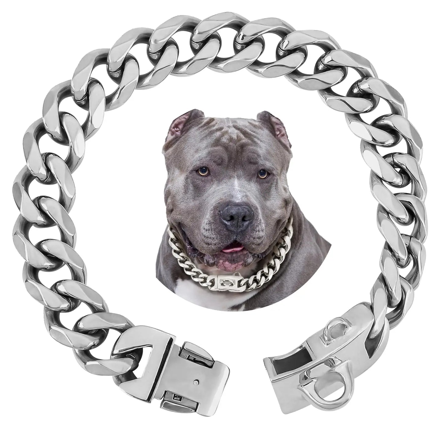 Titanium Steel Dog Necklace "Cuba V2"