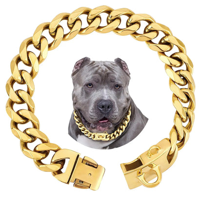 Titanium Steel Dog Necklace "Cuba V2"