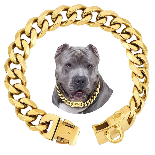 Titanium Steel Dog Necklace "Cuba V2"