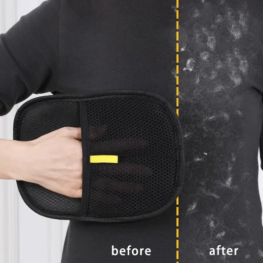 Hair removal glove - static-