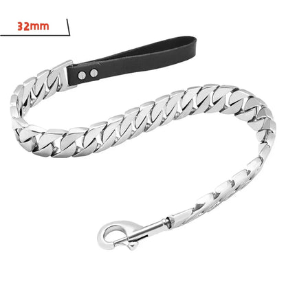 Dog Lead made of Titanium Steel - suitable for 19mm (Cuba V2) or 32mm thick "Toronto"