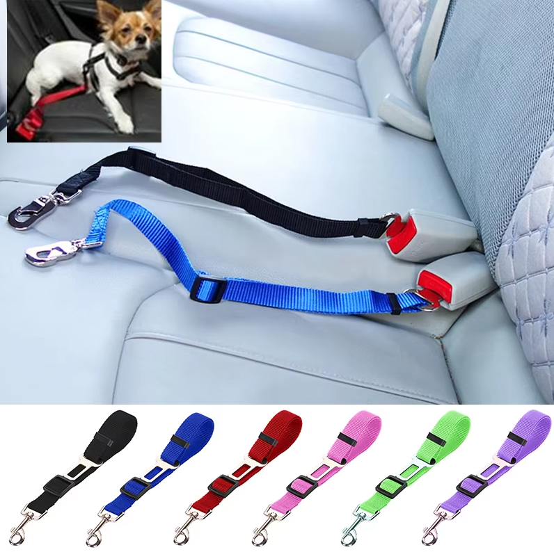 Safety belt leash for dogs in the car – adjustable 70/110 cm