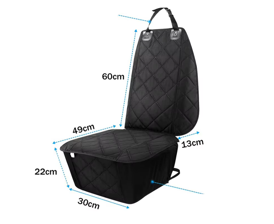 Waterproof front seat protector for dogs