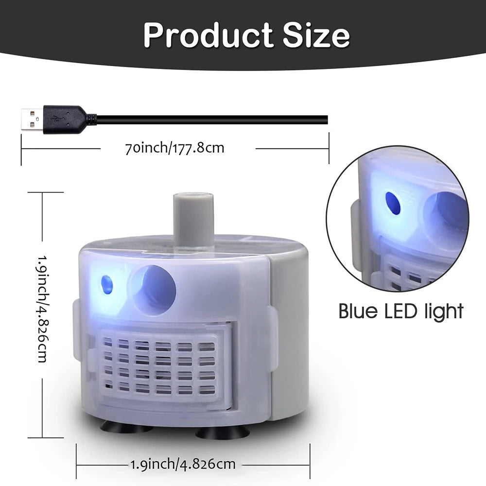 Water Pump For Pet Fountain Stainless Steel  TyP-SMA-800 Ultra-Quiet USB,No Plug Only Water Pump