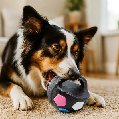 Robust toy ball for relieving stress in dogs