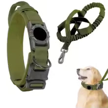 Tactical dog collar, suitable for Apple AirTag tracking device